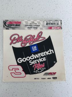 New Dale Earnhardt #3 Goodwrench NASCAR Static Cling Decal