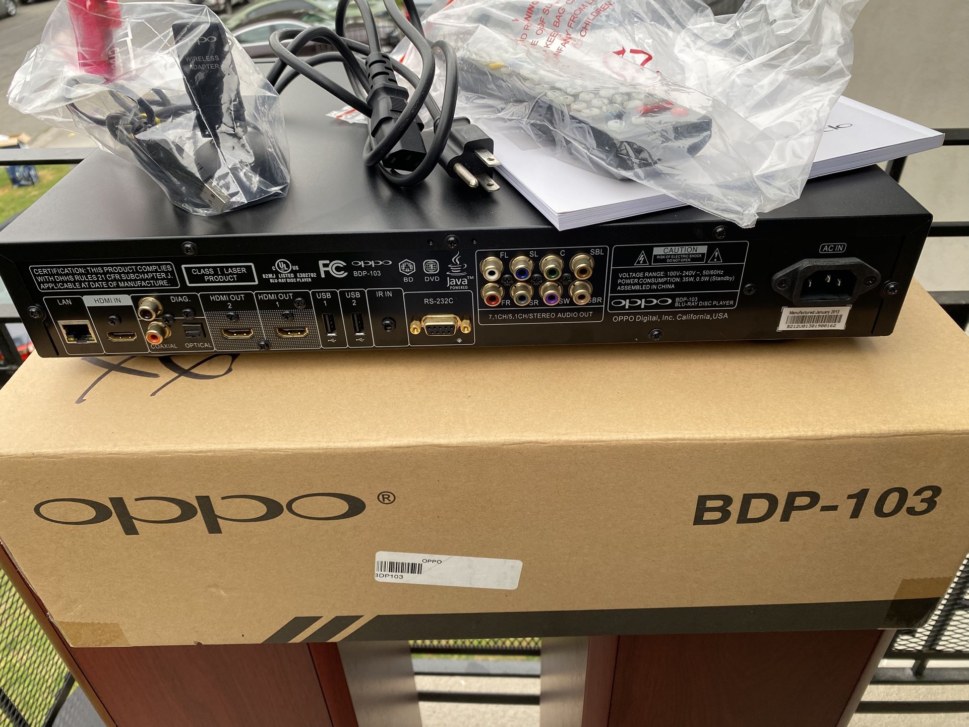 Oppo Blu-ray Player Mint Condition