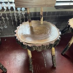 Wood Table With Chairs 