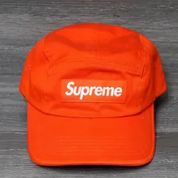 Supreme Washed Chino Twill Camp Cap Orange