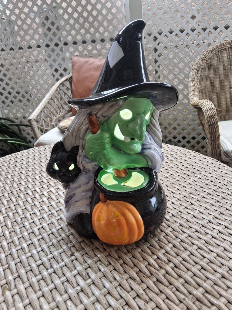 Hollow Witch Ceramic Decoration