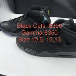 Gamma Blue 11/Black Cats 4. Size 12 And 13