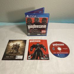 Wolfenstein: The New Order (Sony PlayStation 4, 2014) Tested & Works Complete