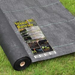NSdirect 5oz Weed Barrier Heavy Duty Fabric Landscape Fabric Garden Ground Cover Durable Material Easy to Install,4 x 330ft