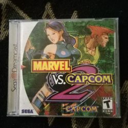 MARVEL VS. CAPCOM 2 SEGA DREAMCAST( MINT CONDITION) WITH REG CARD