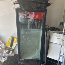 Coca Cola Mini Fridge    Beverage Refrigerator Freestanding Cool Drink  