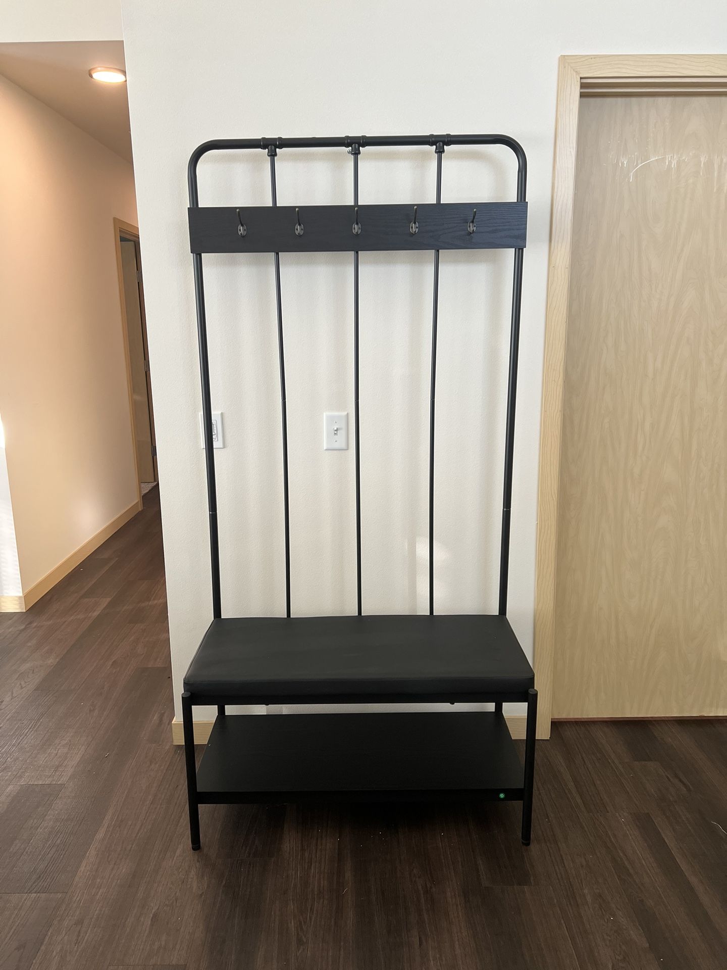 Entryway Coat Rack & Shoe Bench