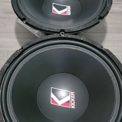 RARE - Kicker C18a 8 ohm Subwoofers - Excellent Condition 
