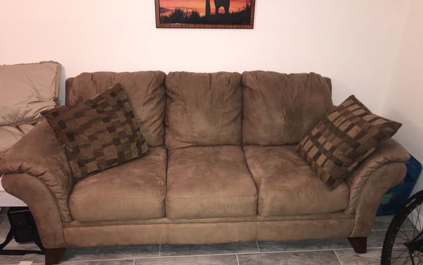 ashley's furniture microfiber couch for sale in stuart, fl - offerup