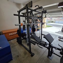 Smith Machine 2001 | Multi-Use Adj Bench | Gym Equipment | Fitness | Squat Rack | Excercise |🔴WEIGHTS AND BARBELL SOLD SEPARATELY 🔴 FREE DELIVERY 🚚
