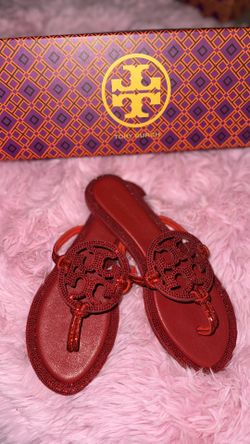 Red Tory Burch Sandals