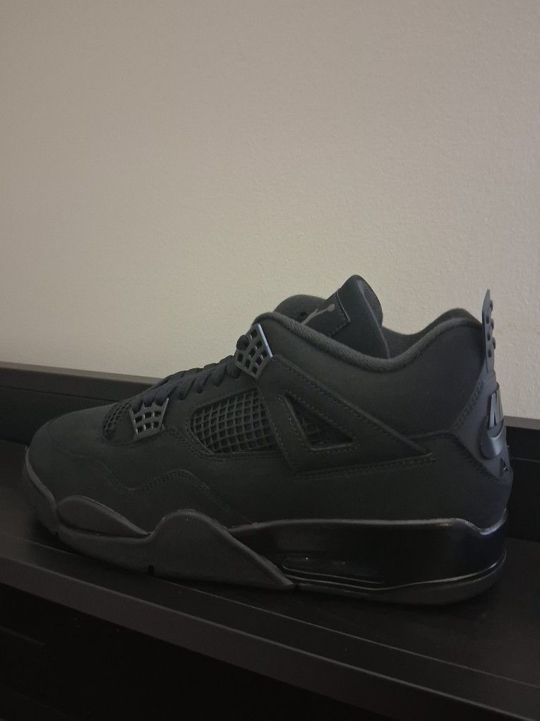 2025 Black Cat Jordan 4s Size 12
