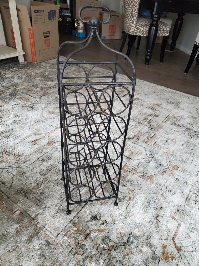 10 Bottle Metal Wine Rack