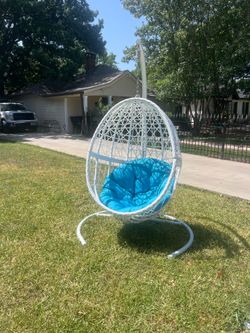 Hanging eggshell swing