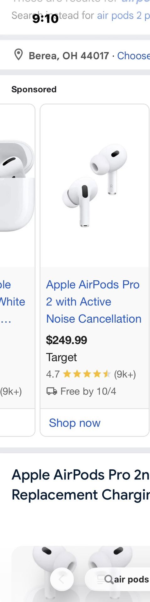 Air Pods Pro 2 Noise Cancel