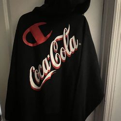 New w/tag Men’s black Champion Coca-Cola hoodie size 2 XL. In East Orange or Jersey City 