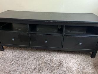 HEMNES TV unit, black-brown