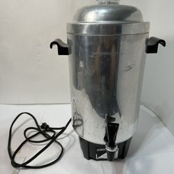 Buy the Vintage West Bend 36 Cup Coffee Percolator