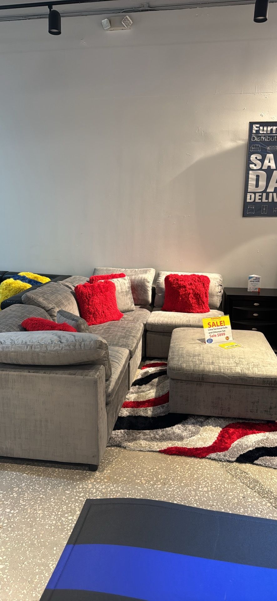 Beautiful Lima Gray Modular Sofa Set!$999!*SAME DAY DELIVERY*NO CREDIT NEEDED*EASY FINANCING*HUGE SALE*