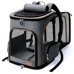 🧳 Lekereise Expandable Pet Carrier Backpack 📏 Size: 24.4” L x 14” W x 16.2” H