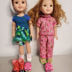 2 American Girl Wellie Wishers