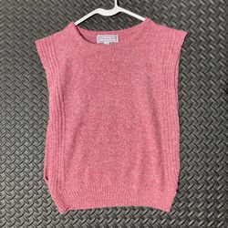 Vintage American Spirit 80’s Rare Pink Silk Blend Sweater Vest Women’s Size M