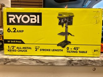 RYOBI 10 in. 5 Speed Drill Press with EXACTLINE Laser Alignment System
