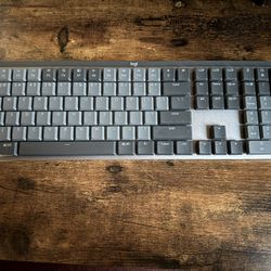 Logitech MX Mechanical Wireless Illuminated Performance Keyboard, Tactile Quiet Switches, Backlit Keys, Bluetooth, USB-C, macOS, Windows, Linux, iOS,