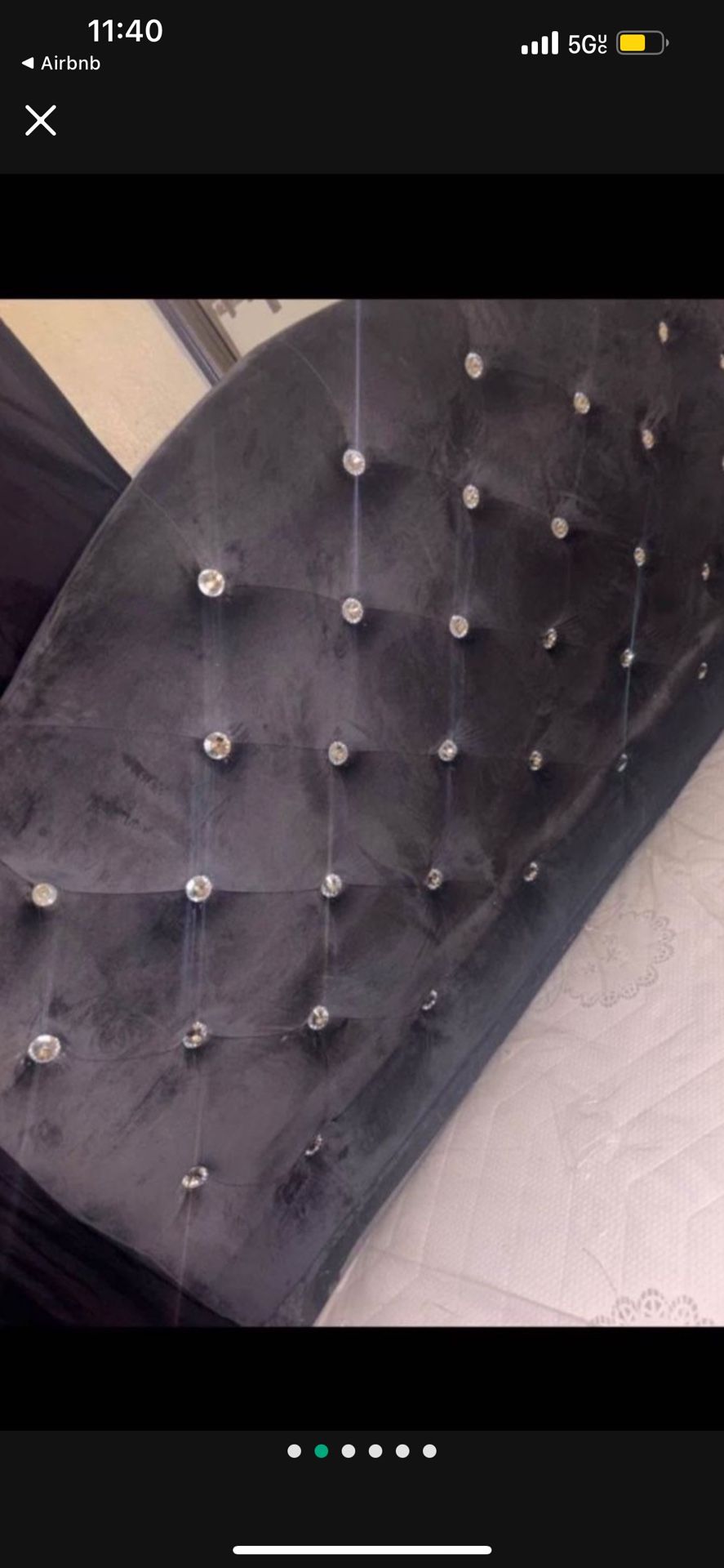 $100 Diamond Headboard/whole Bed Frame