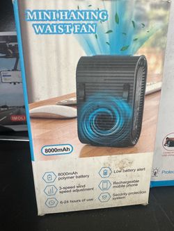 Mini hanging waist fan