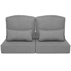 New Set of 2 Outdoor Couch Cushion in Dark Gray 24 in. × 24 in. × 5.5 in. Thickened Patio cushions