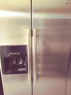 Stainless steel fridge