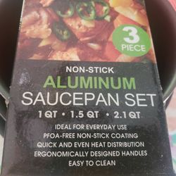 3-Piece Saucepan Set - BRAND NEW