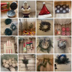 Lot Of Christmas Decor/Lights/ kitchen Goods