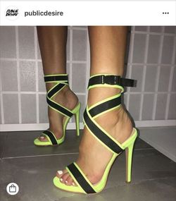 NEW Red strappy heels