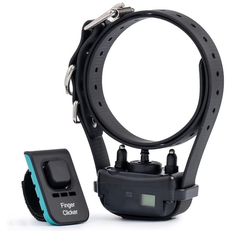 Dog Bark Collar, Educator No Bark Training Collar Dogs Rechargeable Adjustable Programmable Anti-Bark Waterproof Odorproof Includes Finger Clicker