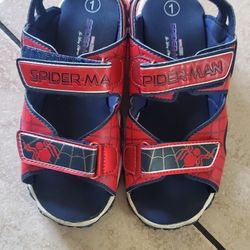 Spiderman Sandals. Size 1