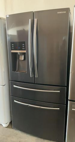Samsung 4 Door Black Stainless Refrigerator Fridge
