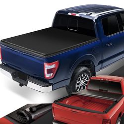 DNA Motoring For 04-14 Ford F150 8FT Fleetside Bed Soft Vinyl Roll-Up Tonneau Cover