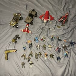 Halo Mega Construx Figure And Vehicles Lot