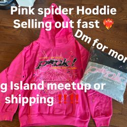 Pink Spider Hoodie 