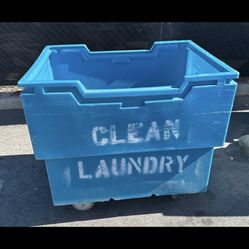 Large Rolling Tote Bins Laundry