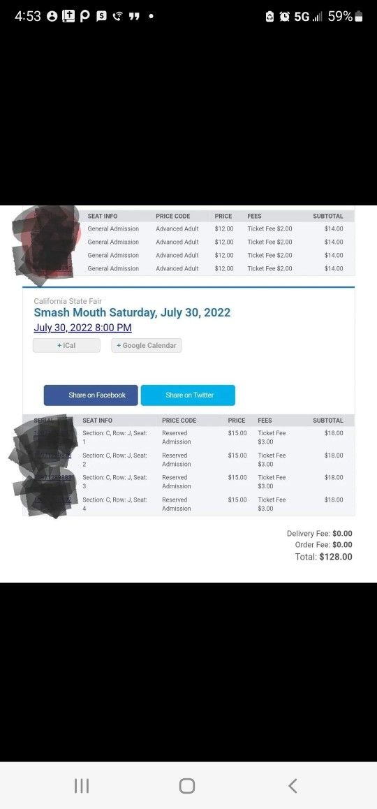 State Fair Admission And SMASH MOUTH Tickets JULY 30th