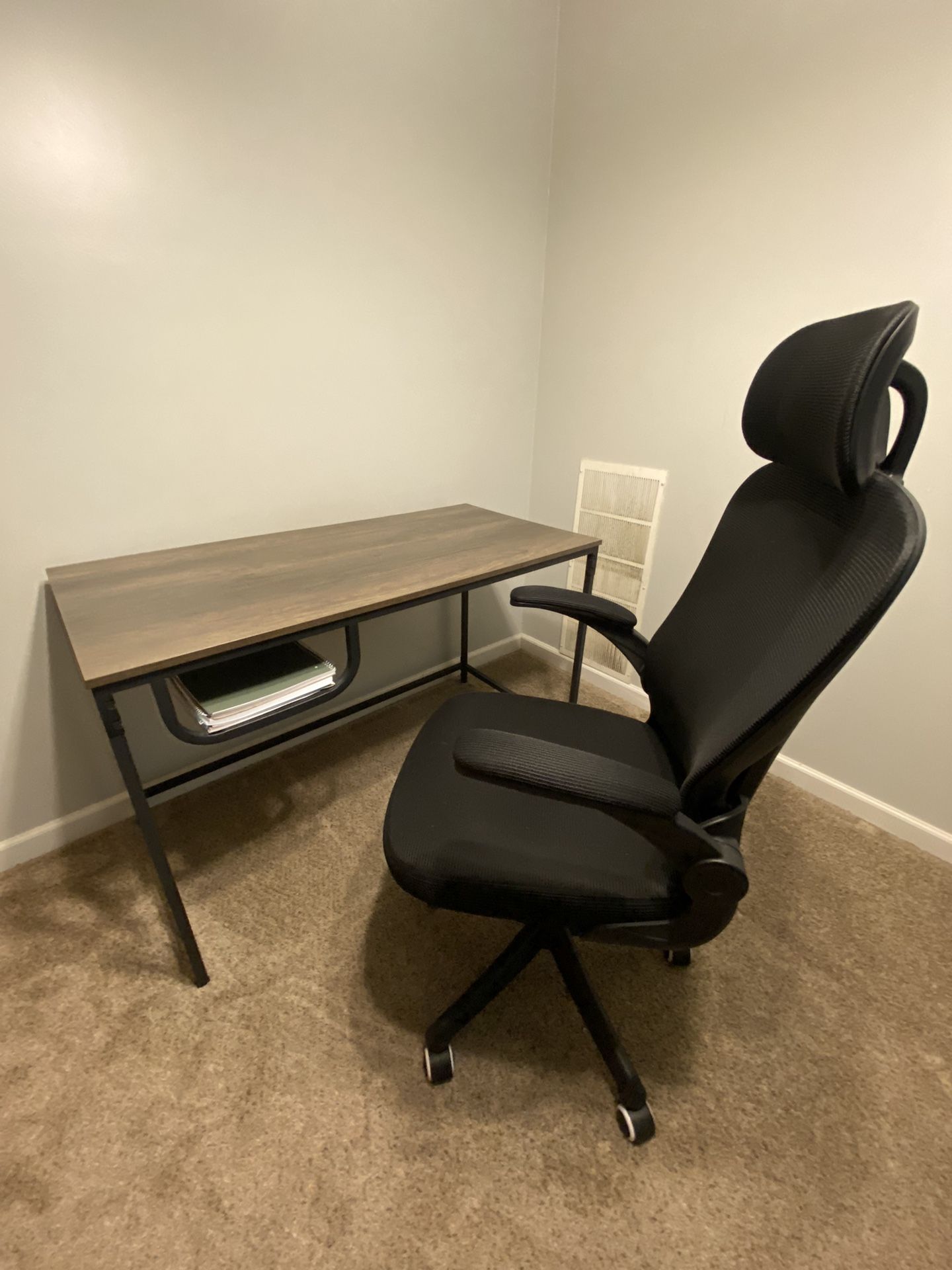 Office Desk & Ergonomic Chair Set