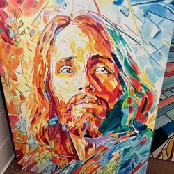 Jesus Christ Handmade Original Painting by me/local artist Warren Willowdale.