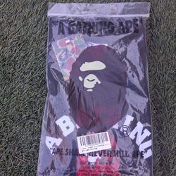 Bathing Ape(Bape) Black And Red Shirt Size M