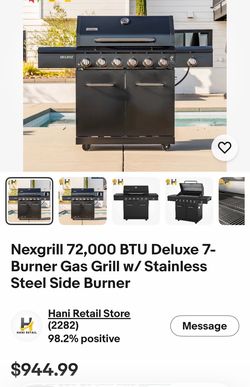 NEW PROPANE GAS BBQ GRILL SMALL DENTS ON THE SHELVES BOTH SIDE