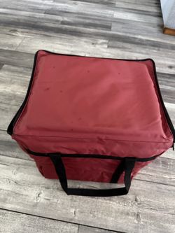 Red Insulated Food Delivery Bag