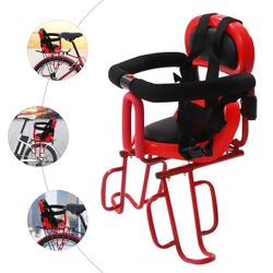 Miumaeov Rear Child Bike Seat Attachment with Nonslip Handrails and Seat Cushion Upthehill Full Fence Rear Mount Baby Carrier Seat Baby Chair Bike Car