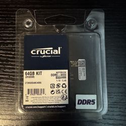 Crucial 32GB DDR5 RAM Kit (2x16GB), 4800MHz CL40 Laptop Memory - SODIMM 262-Pin